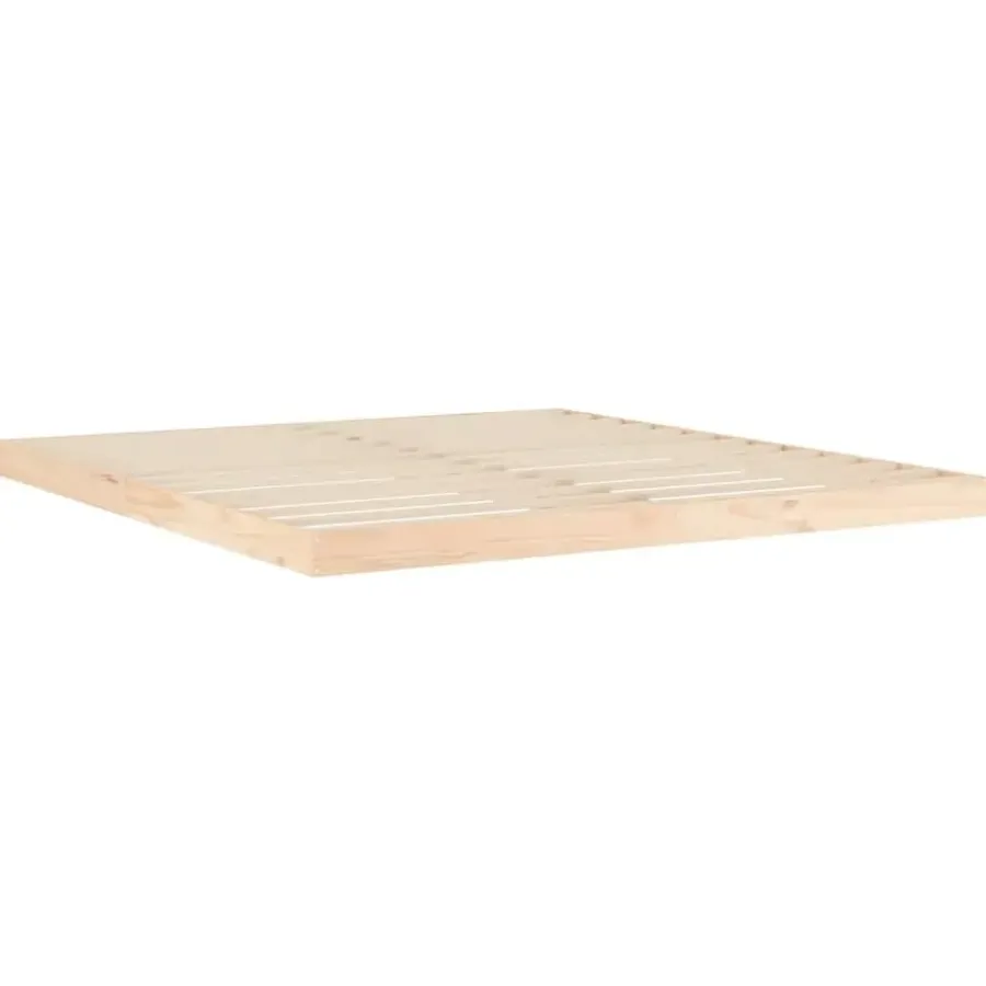 Twijfelaars-vidaXL - Bed frame pallet - Naturel - Massief grenenhout - 180x200 cm