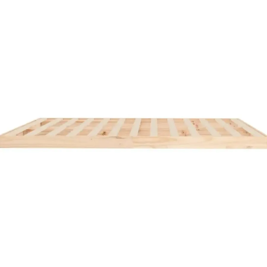 Twijfelaars-vidaXL - Bed frame pallet - Naturel - Massief grenenhout - 180x200 cm