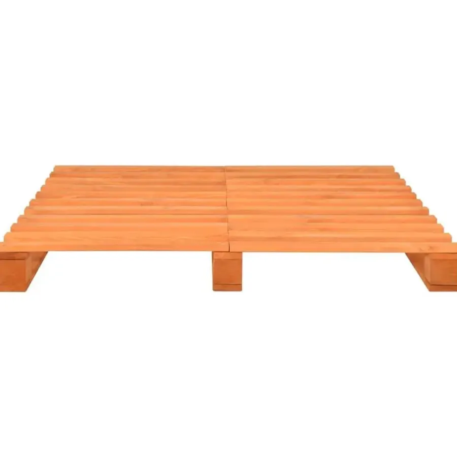 Twijfelaars-vidaXL - Bed frame pallet - Bruin - Massief grenenhout - 140x200 cm