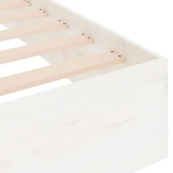 vidaXL - Bed frame pallet - Wit - Massief hout - 120x200 cm