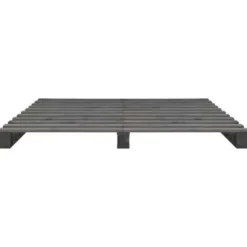 vidaXL - Bed frame pallet - Grijs - Massief grenenhout - 120x200 cm