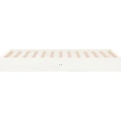 1-Persoons Bedden-vidaXL - Bed frame pallet - Wit - Massief hout - 90x200 cm