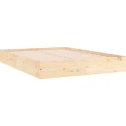 vidaXL - Bed frame pallet zonder matras - Naturel -Massief hout - 140x200 cm
