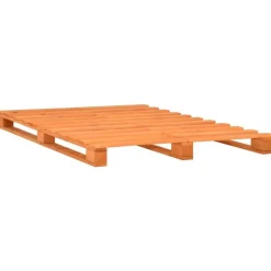 vidaXL - Bed frame pallet - Bruin - Massief grenenhout - 120x200 cm
