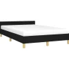 2-Persoons Bedden-vidaXL - Bed frame zonder matras - Zwart - Stof - 120x200 cm