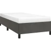1-Persoons Bedden-vidaXL - Bed frame zonder matras - Donkergrijs- Fluweel - 90x200 cm