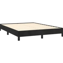 vidaXL - Bed frame zonder matras - Zwart - Fluweel - 140x200 cm