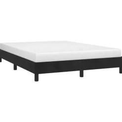 vidaXL - Bed frame zonder matras - Zwart - Fluweel - 140x200 cm