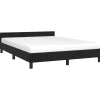 Twijfelaars-vidaXL - Bed frame zonder matras - Zwart - Fluweel - 140x200 cm