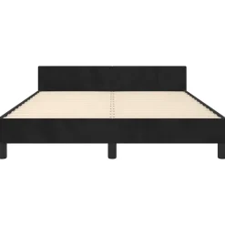Twijfelaars-vidaXL - Bed frame zonder matras - Zwart - Fluweel - 140x200 cm