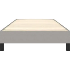 vidaXL - Bed frame zonder matras - Lichtgrijs - Stof - 90x200 cm