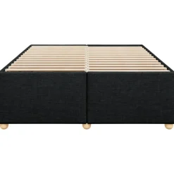 Twijfelaars-vidaXL - Bed frame zonder matras - Zwart - Stof - 140x200 cm