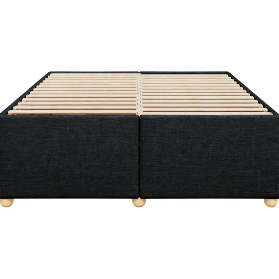 Twijfelaars-vidaXL - Bed frame zonder matras - Zwart - Stof - 140x200 cm