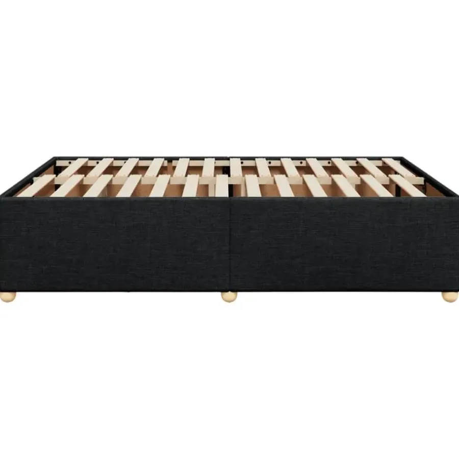 Twijfelaars-vidaXL - Bed frame zonder matras - Zwart - Stof - 140x200 cm