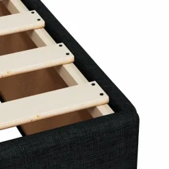 Twijfelaars-vidaXL - Bed frame zonder matras - Zwart - Stof - 140x200 cm