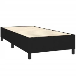 1-Persoons Bedden-vidaXL - Bed frame zonder matras - Zwart - Stof - 90x200 cm