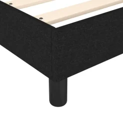 1-Persoons Bedden-vidaXL - Bed frame zonder matras - Zwart - Stof - 90x200 cm
