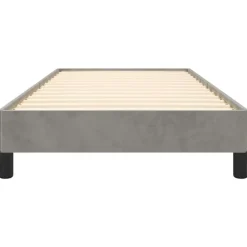 vidaXL - Bed frame zonder matras - Lichtgrijs - Fluweel - 80x200 cm