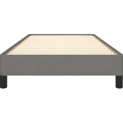 vidaXL - Bed frame zonder matras - Grijs en zwart - Stof - 80x200 cm