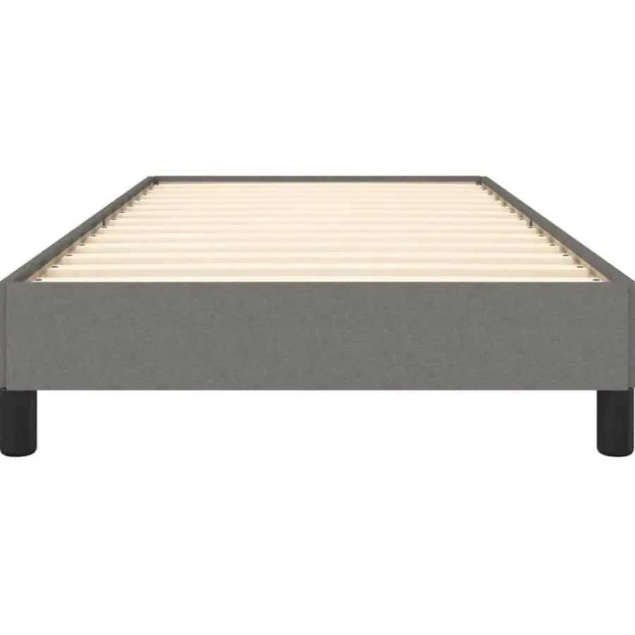 vidaXL - Bed frame zonder matras - Grijs en zwart - Stof - 80x200 cm