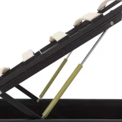 vidaXL - Bed met opbergruimte en LED - Zwart - Kunstleer - 160x200 cm