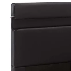 vidaXL - Bed met opbergruimte en LED - Zwart - Kunstleer - 160x200 cm