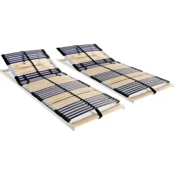 Lattenbodems-vidaXL - Bedbodem - Bruin - Hout - 80 x 200 cm
