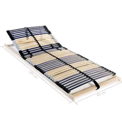 Lattenbodems-vidaXL - Bedbodem - Bruin - Hout - 80 x 200 cm