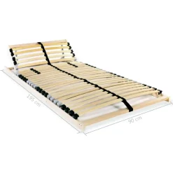 vidaXL - Bedbodem - Bruin - Hout - 90 x 200 cm