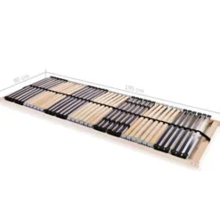 Lattenbodems-vidaXL - Bedbodem - Bruin - Hout - 90 x 200 cm