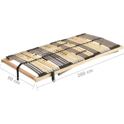 Lattenbodems-vidaXL - Bedbodem - Bruin - Hout - 90 x 200 cm