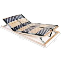 Lattenbodems-vidaXL - Bedbodem - Multikleur - Hout - 140 x 200 cm