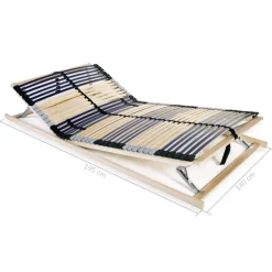 Lattenbodems-vidaXL - Bedbodem - Multikleur - Hout - 140 x 200 cm