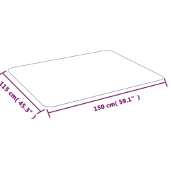 vidaXL - Beschermmat Voor Laminaat - Transparent - PVC - 150 x 115 cm