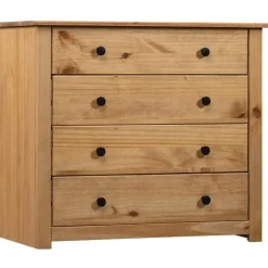 Ladekasten|Ladekasten-vidaXL - Bijzetkast - Bruin - Grenenhout