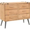 vidaXL - Bijzetkast - Bruin - Hout