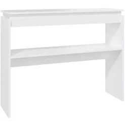 Sidetables-vidaXL - Bijzettafel - Wit - Bewerkt hout