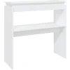 Sidetables-vidaXL - Bijzettafel - Wit - Bewerkt hout