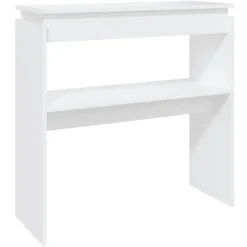 Sidetables-vidaXL - Bijzettafel - Wit - Bewerkt hout