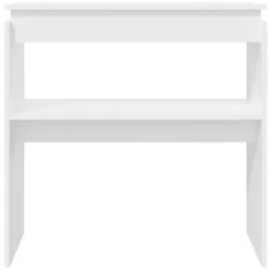 Sidetables-vidaXL - Bijzettafel - Wit - Bewerkt hout