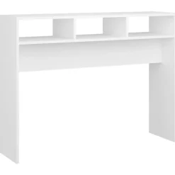 Sidetables-vidaXL - Bijzettafel - Wit - Bewerkt hout