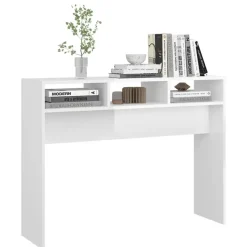 vidaXL - Bijzettafel - Wit - Bewerkt hout