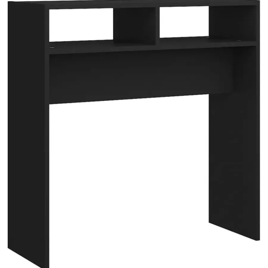 Sidetables-vidaXL - Bijzettafel - Zwart - Bewerkt hout