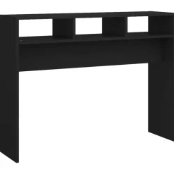 vidaXL - Bijzettafel - Zwart - Bewerkt hout