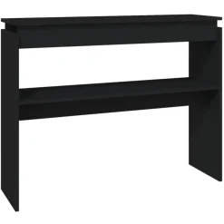 Sidetables-vidaXL - Bijzettafel - Zwart - Bewerkt hout