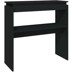 vidaXL - Bijzettafel - Zwart - Bewerkt hout