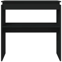 vidaXL - Bijzettafel - Zwart - Bewerkt hout