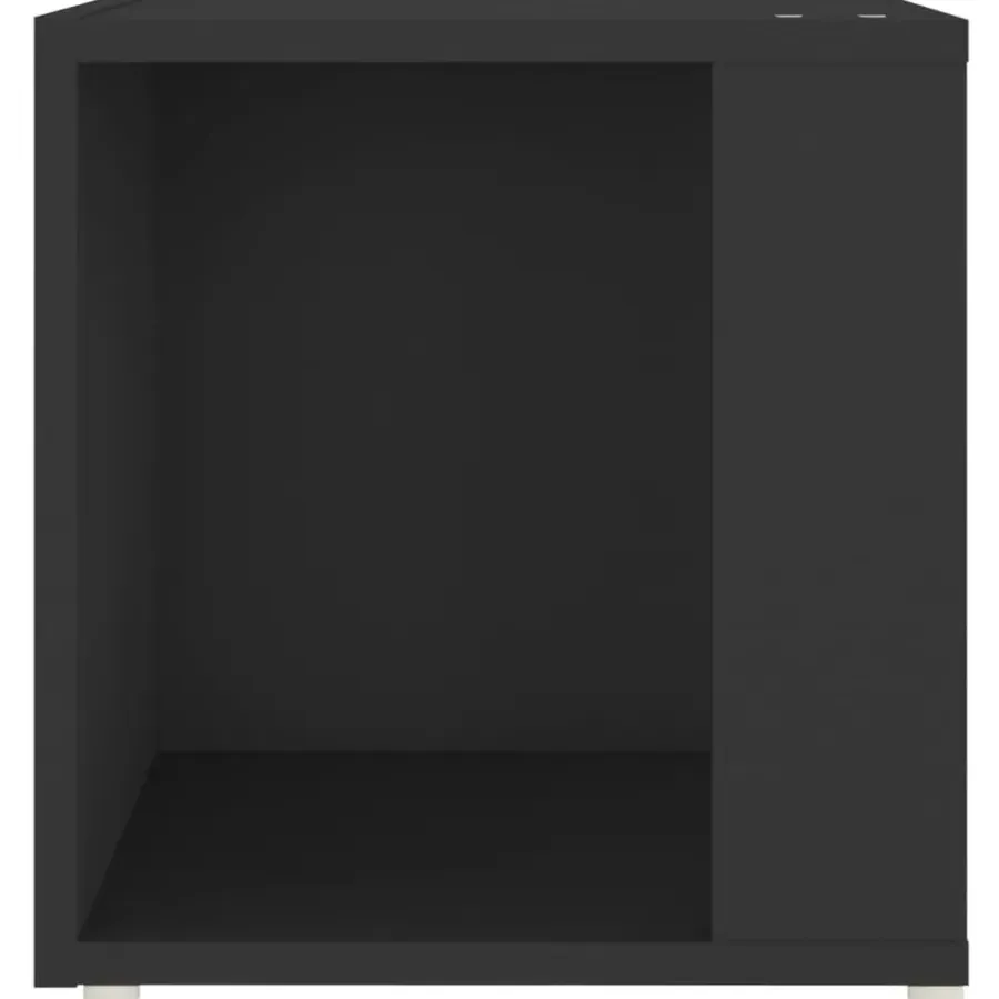 vidaXL - Bijzettafel - Zwart - Bewerkt hout - 33 x 33 x 34.5 cm