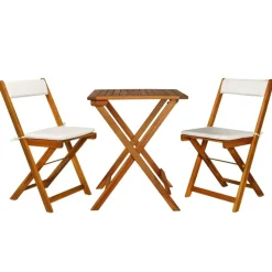 Bistro- & Balkonsets-vidaXL - Bistro Set - Bruin - Hout