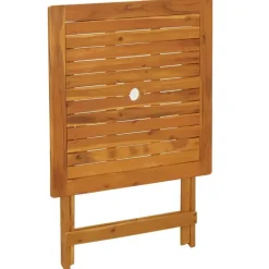 Bistro- & Balkonsets-vidaXL - Bistroset - Bruin - Acaciahout - 3 stuks